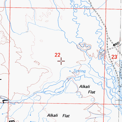 Topographic Map of Long Valley, CA