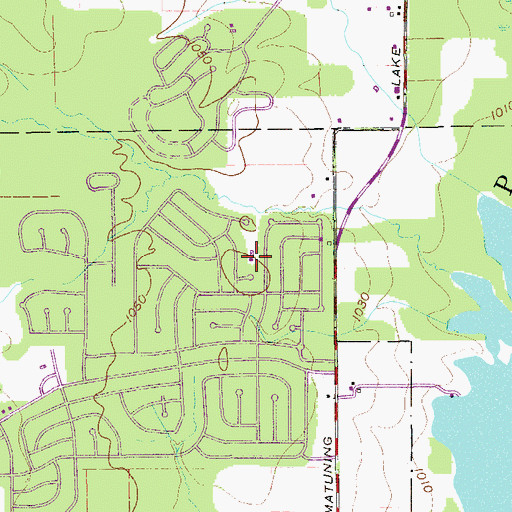 Topographic Map of Holiday Camplands Volunteer Fire Department, OH