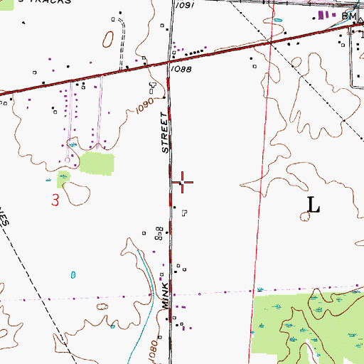 Topographic Map of West Licking Joint Fire District Station 3, OH