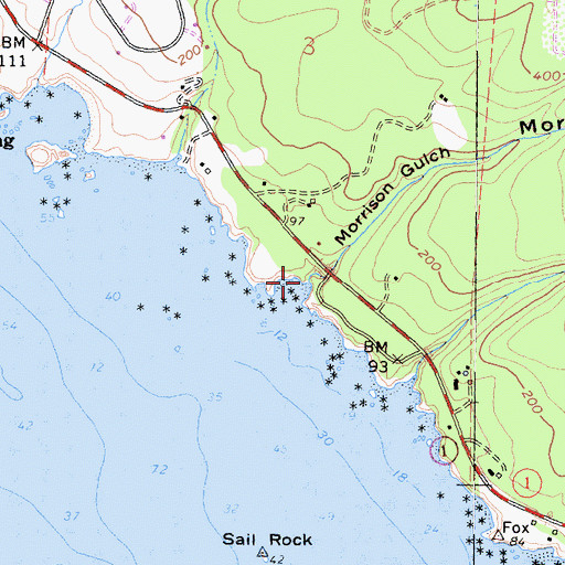 Topographic Map of Morrison Gulch, CA