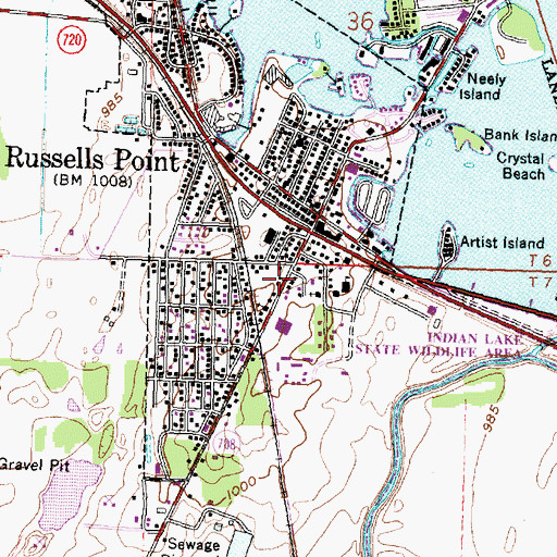 Topographic Map of Indian Joint Fire District, OH