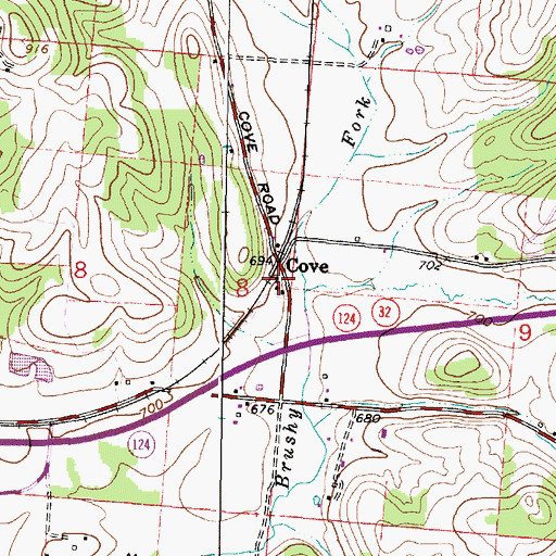 Topographic Map of Scioto Township Volunteer Fire Department, OH