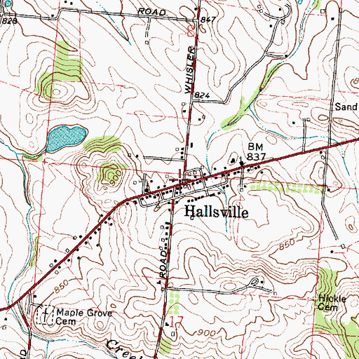 Topographic Map of Colerain Township Fire Department, OH