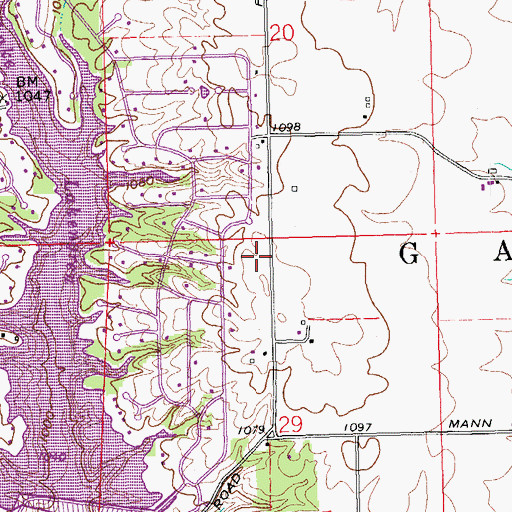 Topographic Map of Gasper Township Fire and Emergency Medical Services, OH
