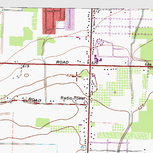 Topographic Map of Avon Lake Fire Department, OH