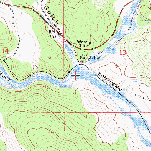 Topographic Map of North Fork Calaveras River, CA