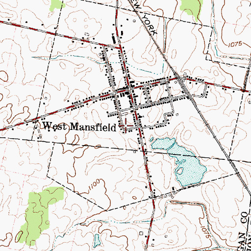 Topographic Map of Bokescreek Township Fire Department, OH