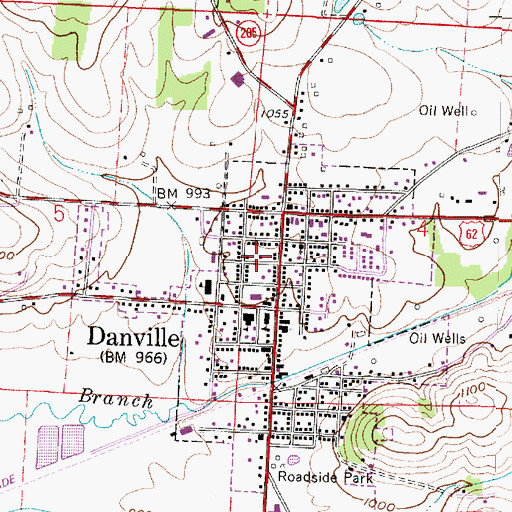 Topographic Map of Eastern Knox County Joint Fire District Station 1, OH