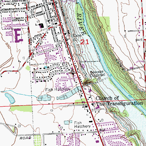 Topographic Map of West Milton Fire Department and Fire Company, OH