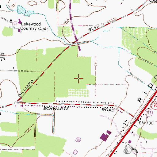 Topographic Map of Westlake Fire Department - Station 1, OH