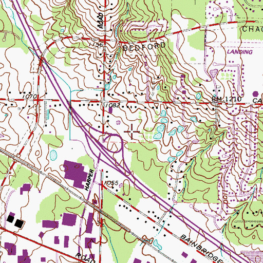 Topographic Map of Solon Fire Department Station 1, OH