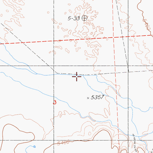 Topographic Map of Painters Creek, CA
