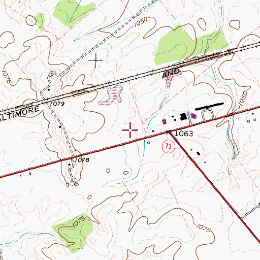 Topographic Map of Wilmington Fire  Department Station 2, OH