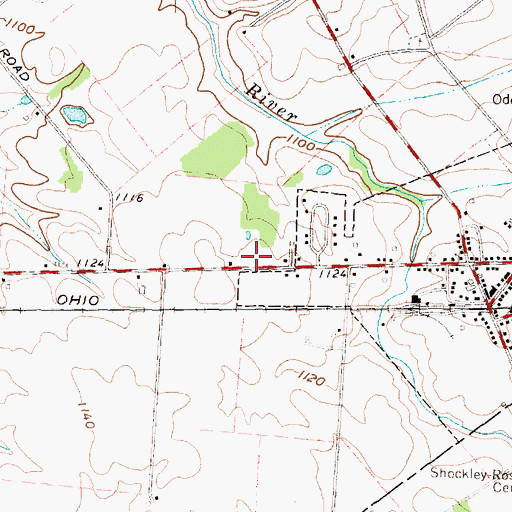 Topographic Map of Clinton Highland Joint Fire District, OH