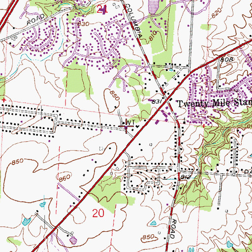 Topographic Map of Deerfield Township Fire Rescue Station 57, OH