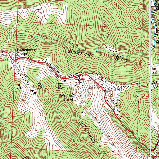 Topographic Map of Sunset Heights Fire and Emergency Medical Services Station 39, OH