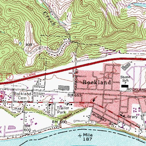 Topographic Map of Belpre Volunteer Fire Department Station 2, OH