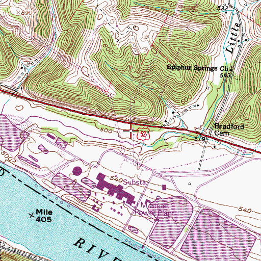 Topographic Map of Dayton Power and Light Rescue Squad, OH