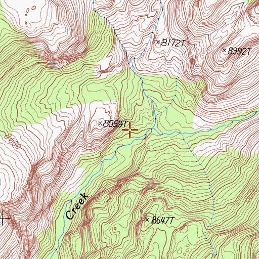 Topographic Map of Regulation Creek, CA