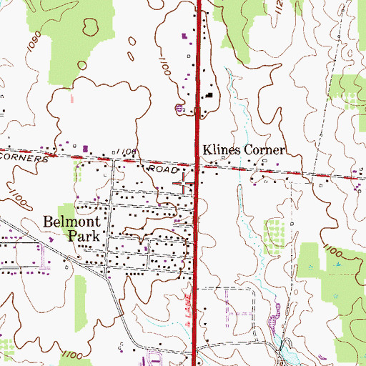 Topographic Map of Liberty Township Fire Department Station 2, OH