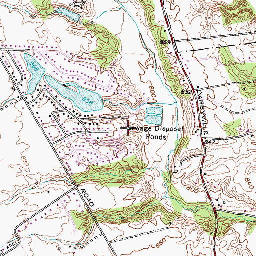 Topographic Map of Tri - County Joint Fire District Station 492, OH