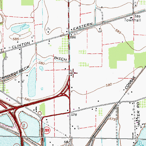 Topographic Map of Marblehead Fire Department - Station 2, OH