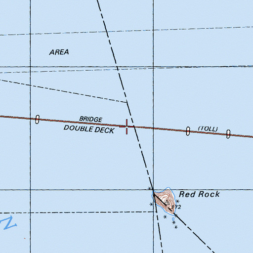 Topographic Map of Richmond -San Rafael Bridge, CA