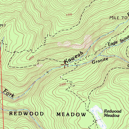 Topographic Map of River Valley, CA