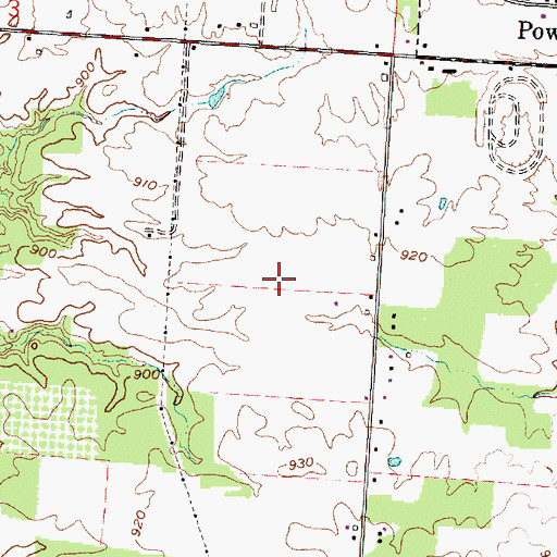 Topographic Map of Liberty Township Fire Department Station 322, OH
