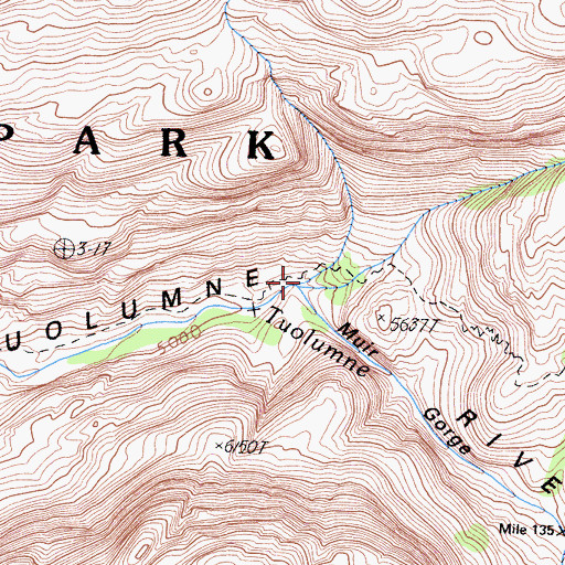 Topographic Map of Rodgers Canyon, CA