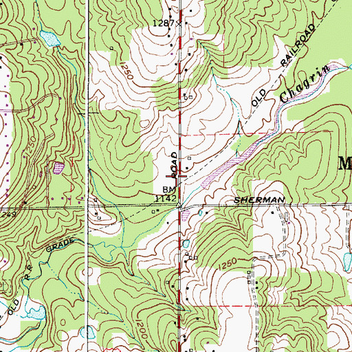 Topographic Map of Munson Fire Department, OH