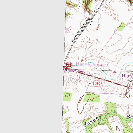 Topographic Map of Massie Township Fire and Emergency Medical Services Department, OH