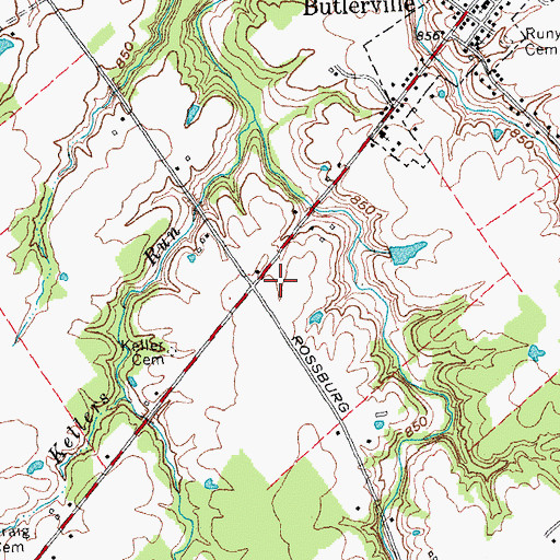 Topographic Map of Harlan Township Fire and Rescue Station 81, OH