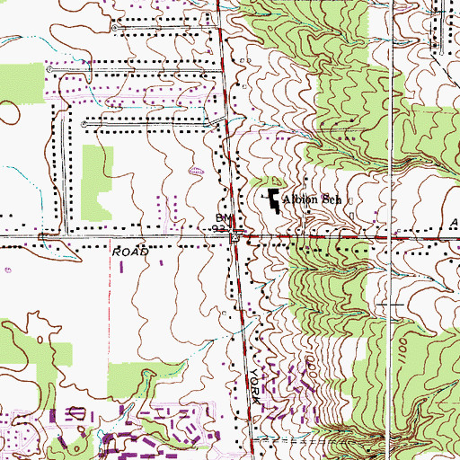 Topographic Map of North Royalton Fire Department Station 2, OH