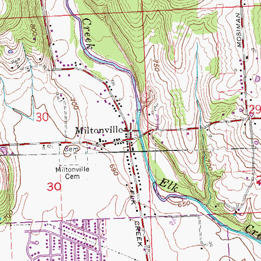 Topographic Map of Madison Township Fire Department South Headquarters, OH