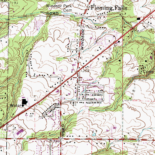 Topographic Map of Mifflin Township Fire Department Station 82, OH