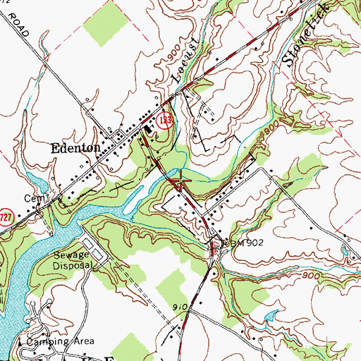Topographic Map of Wayne Township Fire and Rescue Station 56, OH