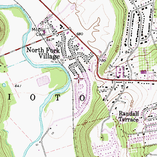 Topographic Map of Scioto Township Fire Department Station 2, OH