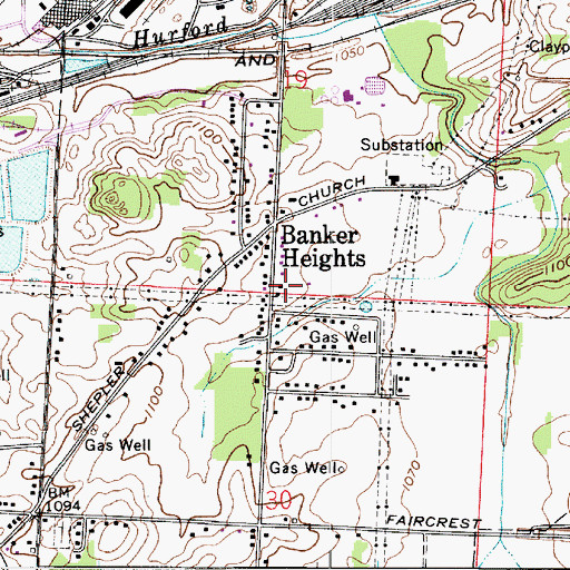 Topographic Map of Canton Township Fire Department Station 5, OH