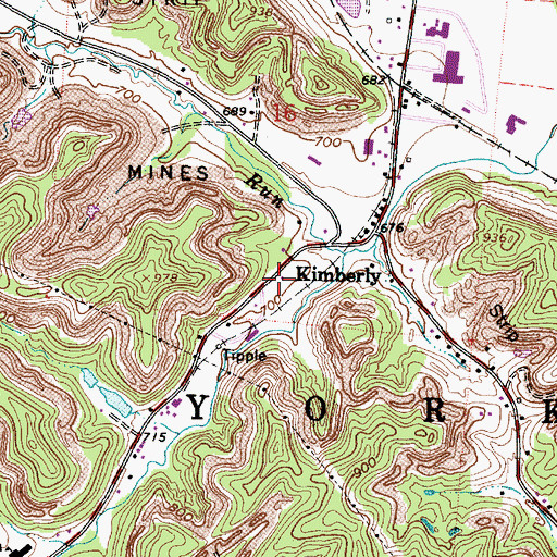 Topographic Map of Life Ambulance Service, OH