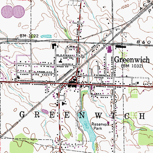 Topographic Map of North Central Emergency Medical Services, OH