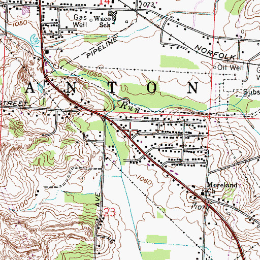 Topographic Map of Emergency Medical Transport Station 101, OH