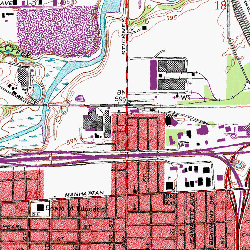 Topographic Map of Medcorp Emergency Medical Services, OH