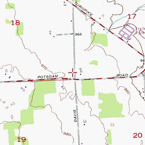 Topographic Map of Union Township Life Squad, OH