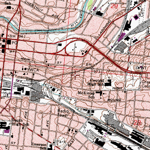 Topographic Map of Quality Care Transport, OH