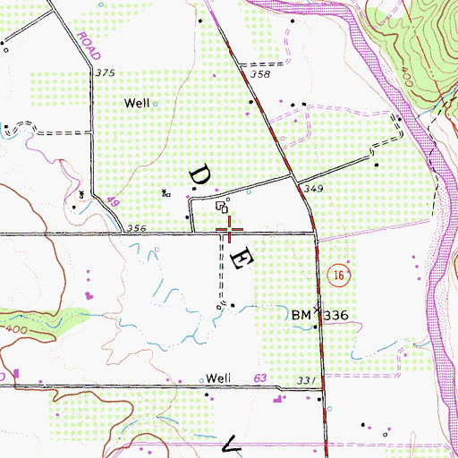 Topographic Map of Caada De Capay, CA