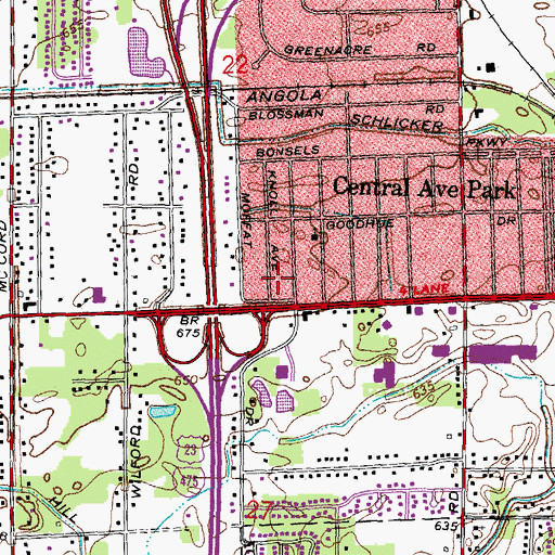 Topographic Map of Medcorp Emergency Medical Services, OH