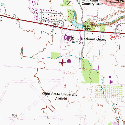Topographic Map of Medflight, OH
