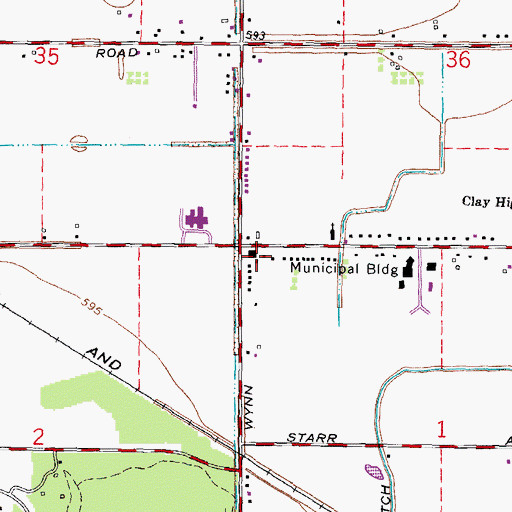 Topographic Map of Lucas County Emergency Medical Services - Life Squad 8, OH