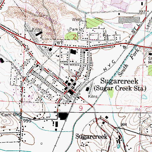 Topographic Map of Swiss Valley Joint Ambulance District, OH